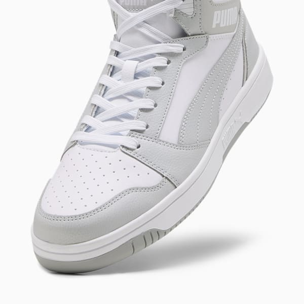 Rebound Sneakers, PUMA White-Ash Gray, extralarge