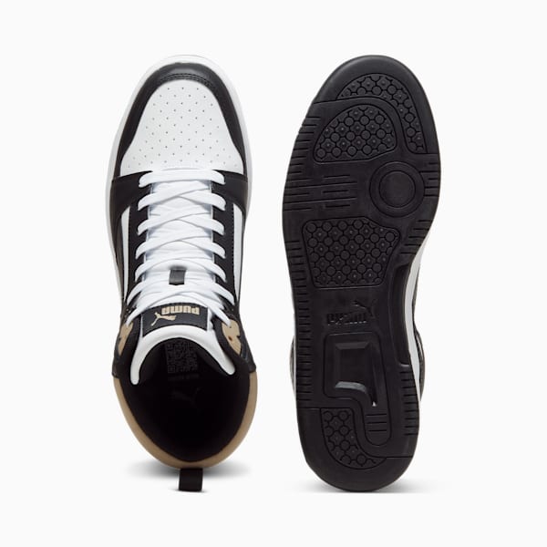 Rebound Sneakers, PUMA White-PUMA Black-Oak Branch, extralarge