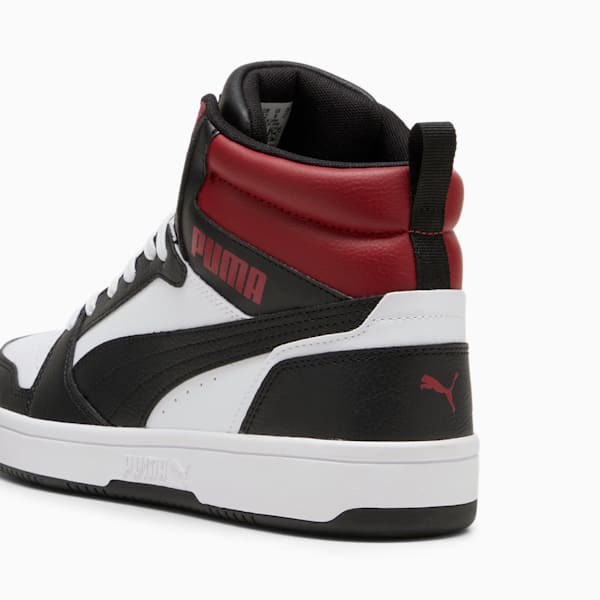 Tenis Rebound, PUMA White-PUMA Black-Intense Red, extralarge