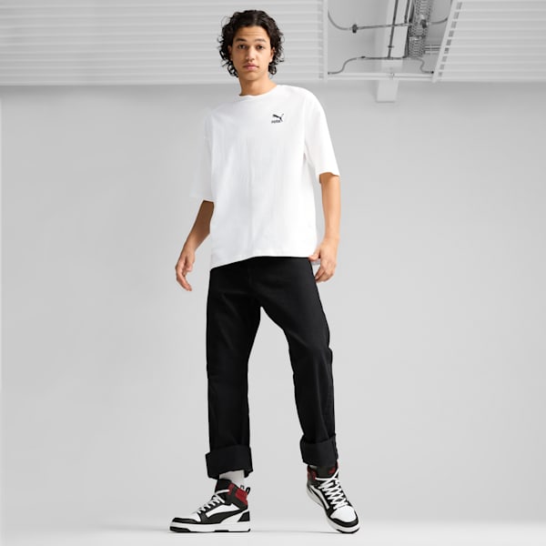 Tenis Rebound, PUMA White-PUMA Black-Intense Red, extralarge
