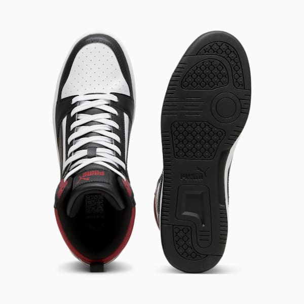 Tenis Rebound, PUMA White-PUMA Black-Intense Red, extralarge