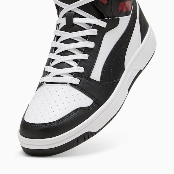 Tenis Rebound, PUMA White-PUMA Black-Intense Red, extralarge