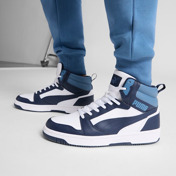 Rebound Sneakers, PUMA White-Club Navy-Blue Horizon, extralarge