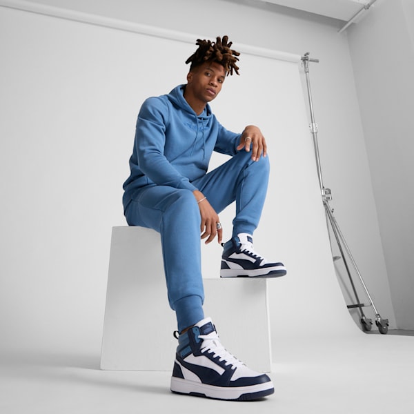 Rebound Sneakers, PUMA White-Club Navy-Blue Horizon, extralarge