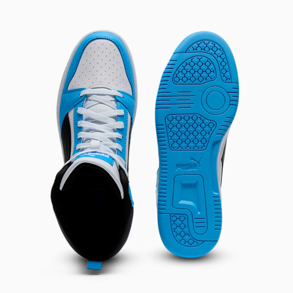 Rebound Sneakers, PUMA White-PUMA Black-Team Light Blue, extralarge