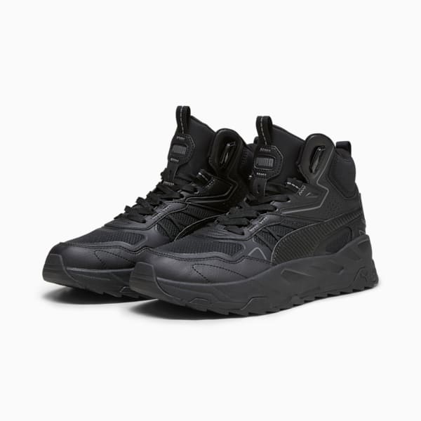 Tenis Trinity Mid Hybrid Hombre, PUMA Black-PUMA Black-Cool Dark Gray, extralarge