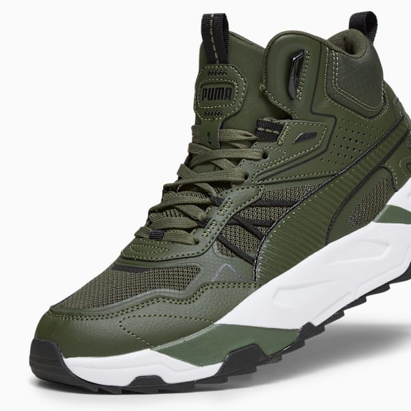 Trinity Mid Hybrid Men's Lightweight Sneakers, Myrtle-Myrtle-PUMA Black, extralarge-IND