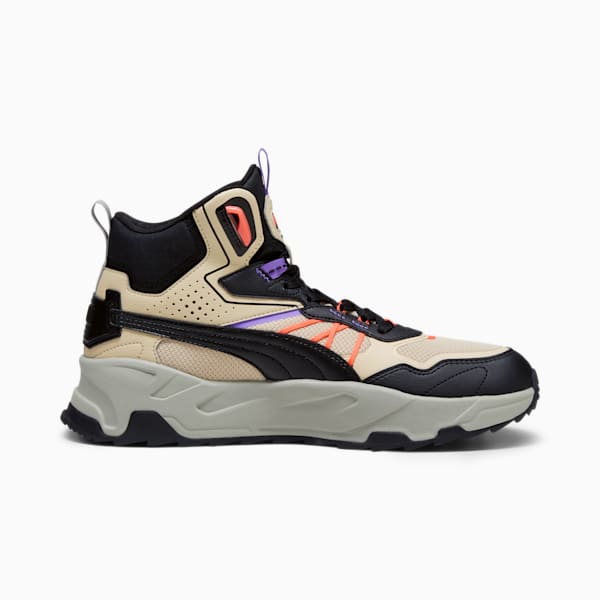 Trinity Mid Hybrid Men's Sneakers, Granola-PUMA Black-Fiery Coral, extralarge-IND