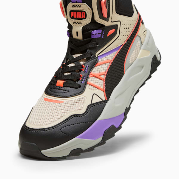 Trinity Mid Hybrid Men's Sneakers, Granola-PUMA Black-Fiery Coral, extralarge-IND