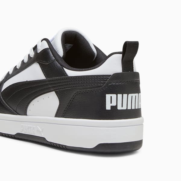 Rebound V6 Low Sneakers, PUMA White-PUMA Black-PUMA White, extralarge