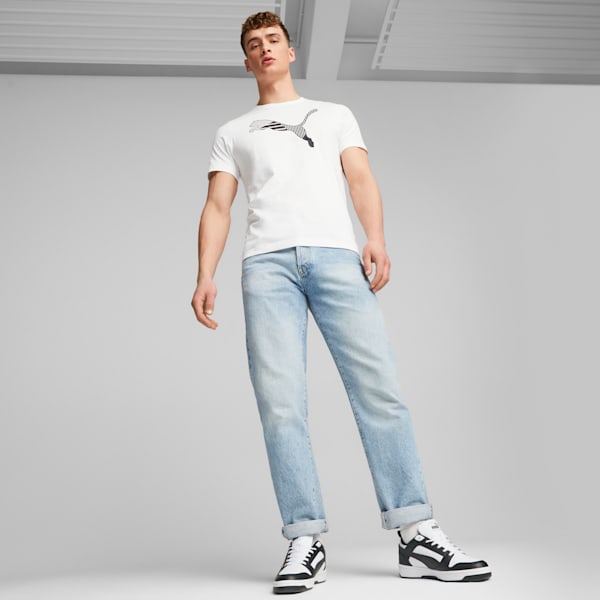 Rebound V6 Low Sneakers, PUMA White-PUMA Black-PUMA White, extralarge-GBR