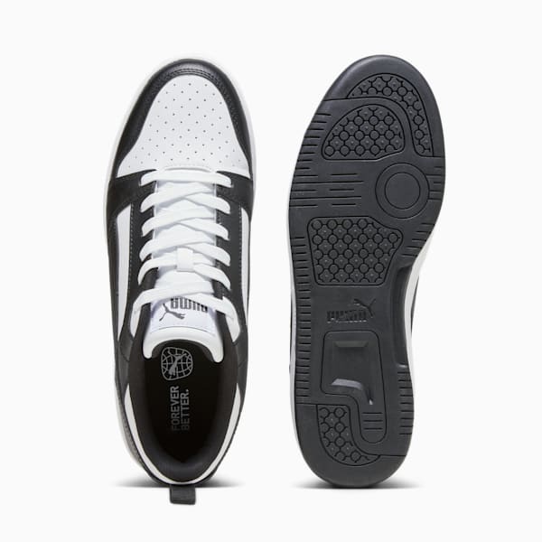 Rebound V6 Low Sneakers, PUMA White-PUMA Black-PUMA White, extralarge-GBR