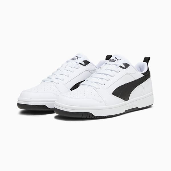 Rebound V6 Low Sneakers, PUMA White-PUMA Black-PUMA Black, extralarge