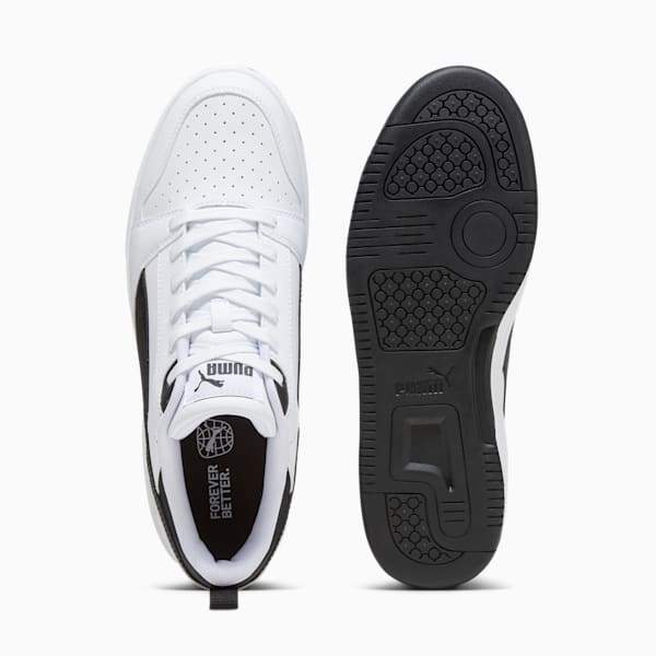 Rebound V6 Low Sneakers, PUMA White-PUMA Black-PUMA Black, extralarge