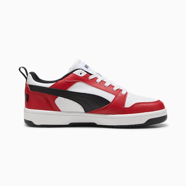 Rebound V6 Low Sneakers, PUMA White-PUMA Black-Club Red, extralarge