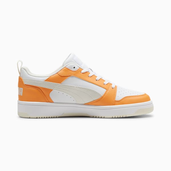 Rebound V6 Low Sneakers, Clementine-PUMA White-Vapor Gray, extralarge