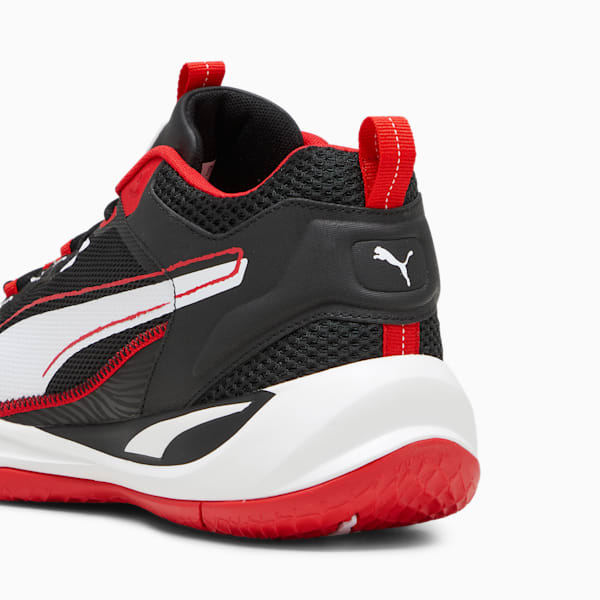 Sneakers Playmaker Homme, PUMA Black-PUMA White-For All Time Red, extralarge