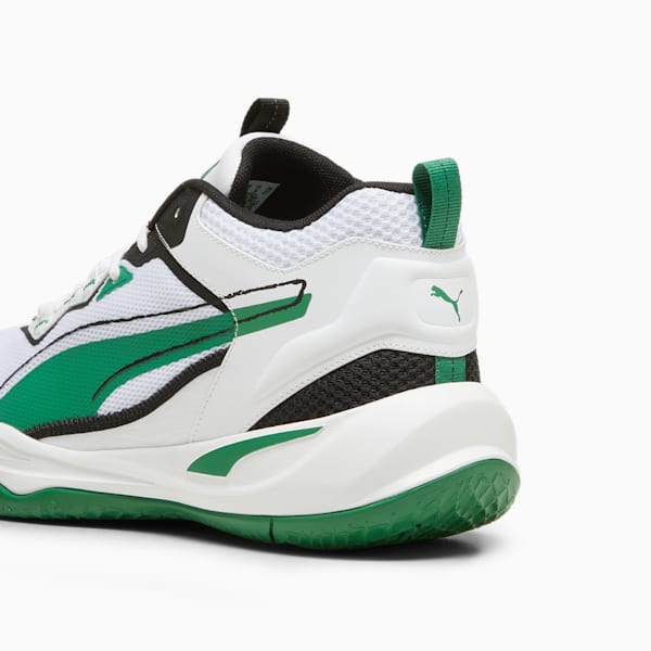 Zapatos deportivos Playmaker 2023, PUMA White-Archive Green-PUMA Black, extralarge