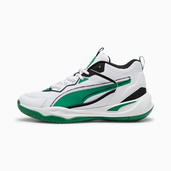 Zapatos deportivos Playmaker 2023, PUMA White-Archive Green-PUMA Black, extralarge