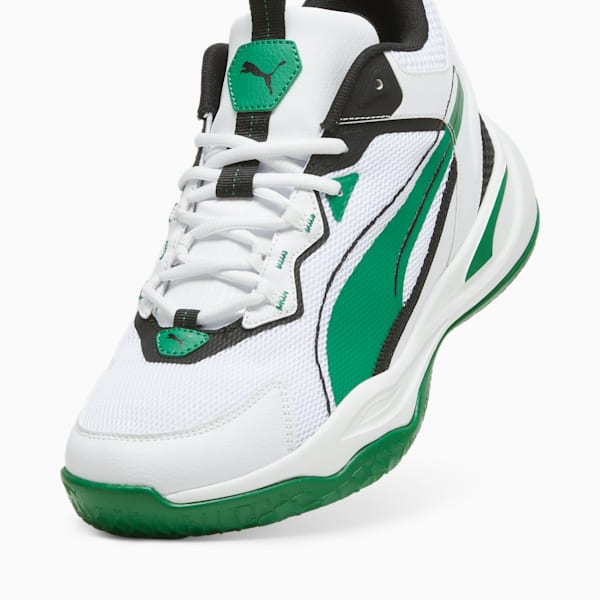 Zapatos deportivos Playmaker 2023, PUMA White-Archive Green-PUMA Black, extralarge