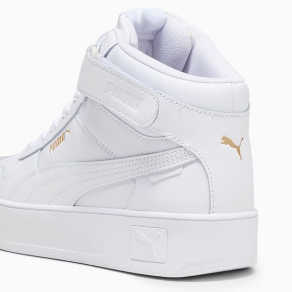 Puma Cali sport top warm up sneakers in white