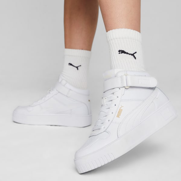 Carina Street Mid Women's Sneakers, PUMA White-PUMA White-PUMA Gold, extralarge-IND