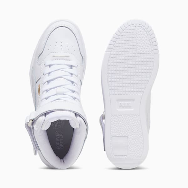 Sneaker Carina Street Mid Femme, PUMA White-PUMA White-PUMA Gold, extralarge