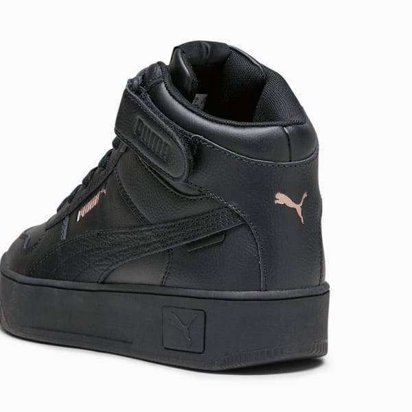 Carina Street Mid Women's Sneakers, PUMA Black-PUMA Black-Rose Gold, extralarge