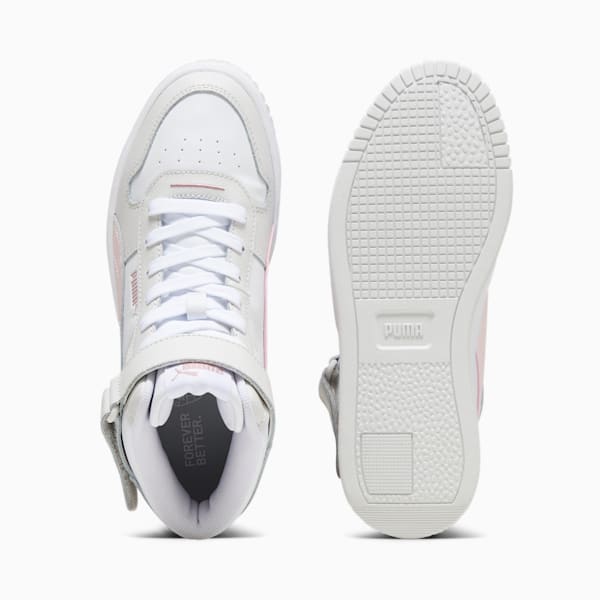 Carina Street Mid Women's Sneakers, PUMA White-Frosty Pink-Feather Gray, extralarge