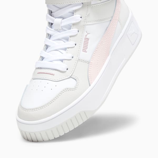 Tenis Mujer Carina Street Lux, PUMA White-Frosty Pink-Feather Gray, extralarge