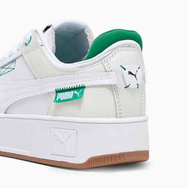 Zapatillas puma carina street VTG blanco verde de mujer.