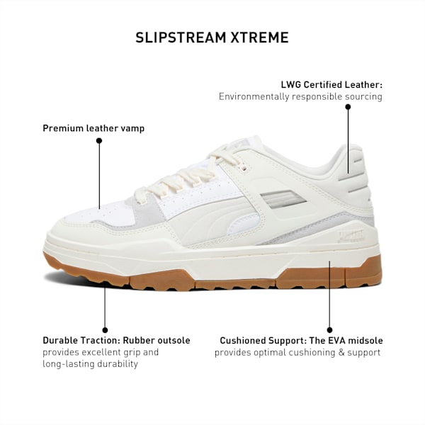 Slipstream Xtreme Unisex Sneakers, PUMA White-Warm White-Cool Light Gray, extralarge-IND