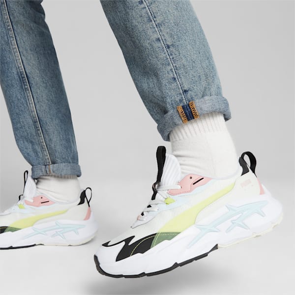 Spina Nitro Women's Sneakers, Vapor Gray-Light Lime, extralarge-IND