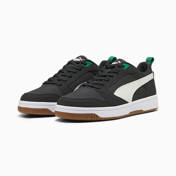 Rebound Low 75 Years Sneakers, PUMA Black-Warm White-Archive Green-Gold-Pristine, extralarge-IND