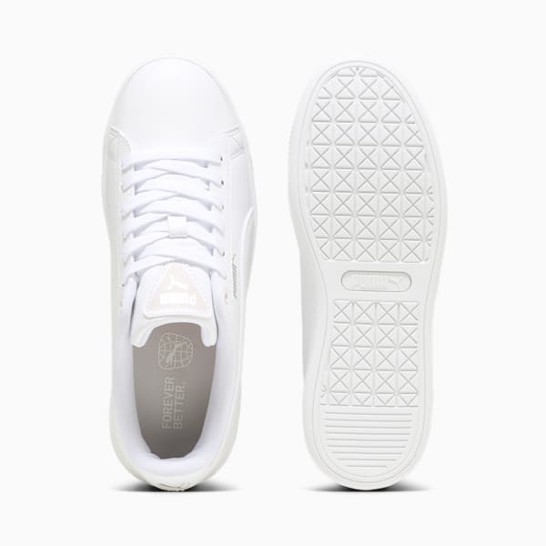 Tenis Vikky v3 Winter Wonderland para mujer, PUMA White-Galaxy Pink-PUMA Silver, extralarge