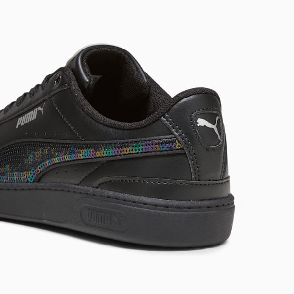 Tenis Vikky v3 Winter Wonderland para mujer, PUMA Black-PUMA Silver, extralarge