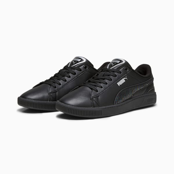 Tenis Vikky v3 Winter Wonderland para mujer, PUMA Black-PUMA Silver, extralarge