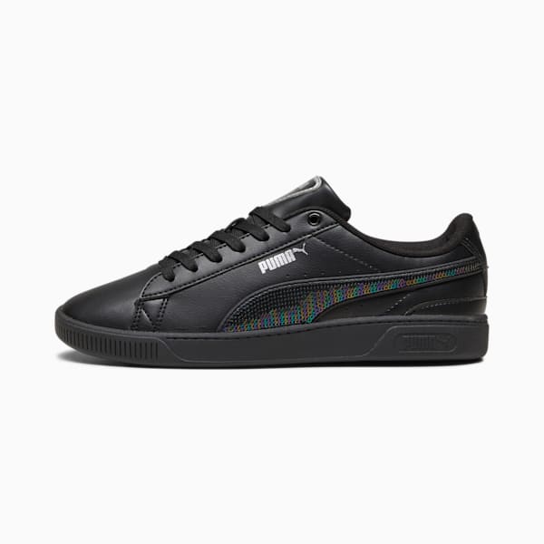 Tenis Vikky v3 Winter Wonderland para mujer, PUMA Black-PUMA Silver, extralarge