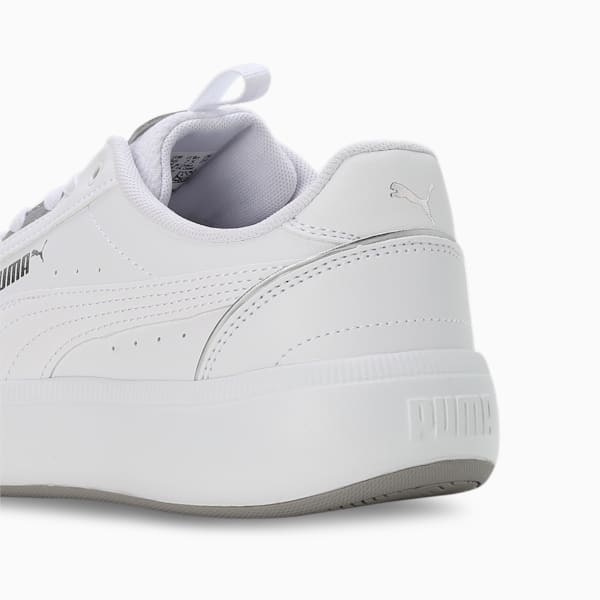Tori Pop-Up Metallics Women's Sneakers, PUMA White-PUMA Silver-Matte Silver, extralarge-IND
