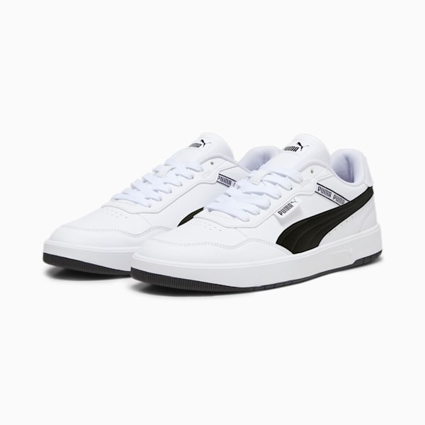 Court Ultra Lite Logo Unisex Sneakers, PUMA White-PUMA Black, extralarge-IDN