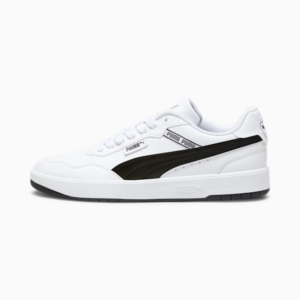 Court Ultra Lite Logo Unisex Sneakers, PUMA White-PUMA Black, extralarge-IDN