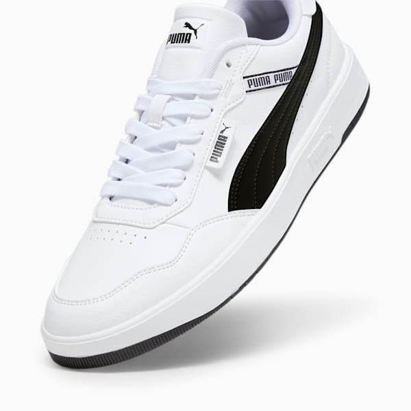 Court Ultra Lite Logo Unisex Sneakers, PUMA White-PUMA Black, extralarge-IDN