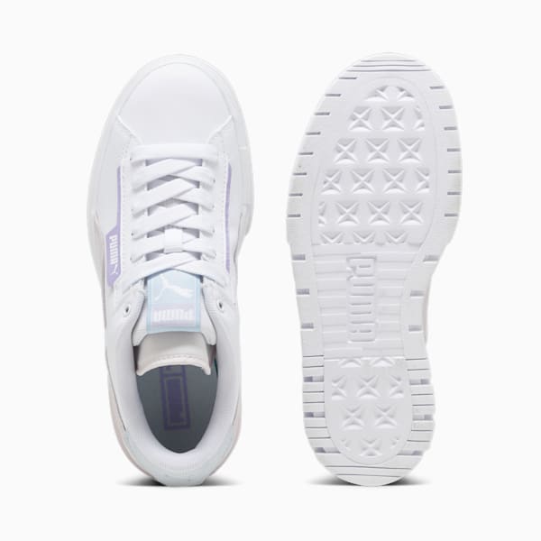 Mayze Crashed Women's Sneakers, PUMA White-Galaxy Pink, extralarge-IND