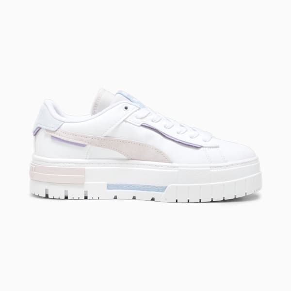 Mayze Crashed Women's Sneakers, PUMA White-Galaxy Pink, extralarge-AUS