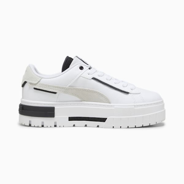 ウィメンズ メイズ クラッシュド スニーカー, PUMA White-PUMA Black, extralarge-JPN