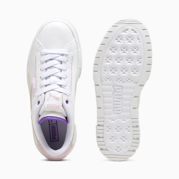 Mayze Crashed Women's Sneakers, PUMA White-Grape Mist, extralarge-IND