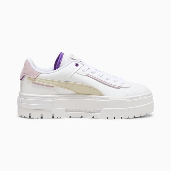 Mayze Crashed Women's Sneakers, PUMA White-Grape Mist, extralarge-IND