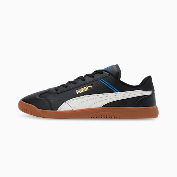 PUMA Club 5v5 Retro Academia Unisex Sneakers, PUMA Black-Warm White-Gold, extralarge-IND