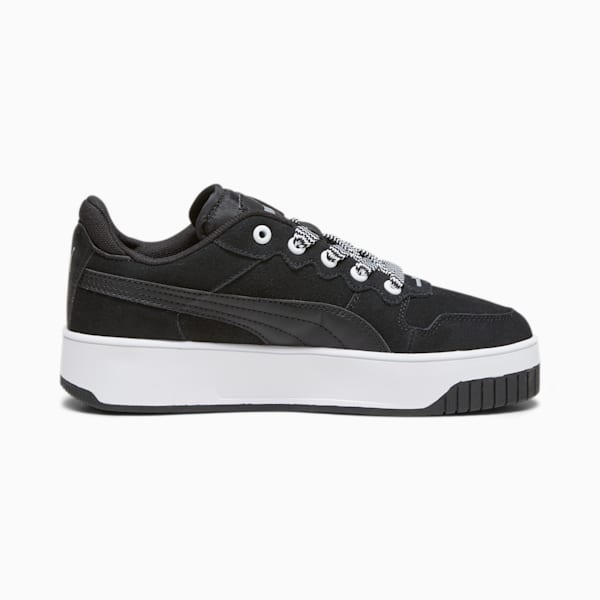 ウィメンズ キャリーナ ストリート ティック レース スニーカー, PUMA Black-PUMA Black, extralarge-JPN