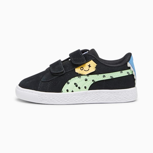 Zapatos deportivos para niños Suede Classic Mix Match, PUMA Black-Spring Fern, extralarge